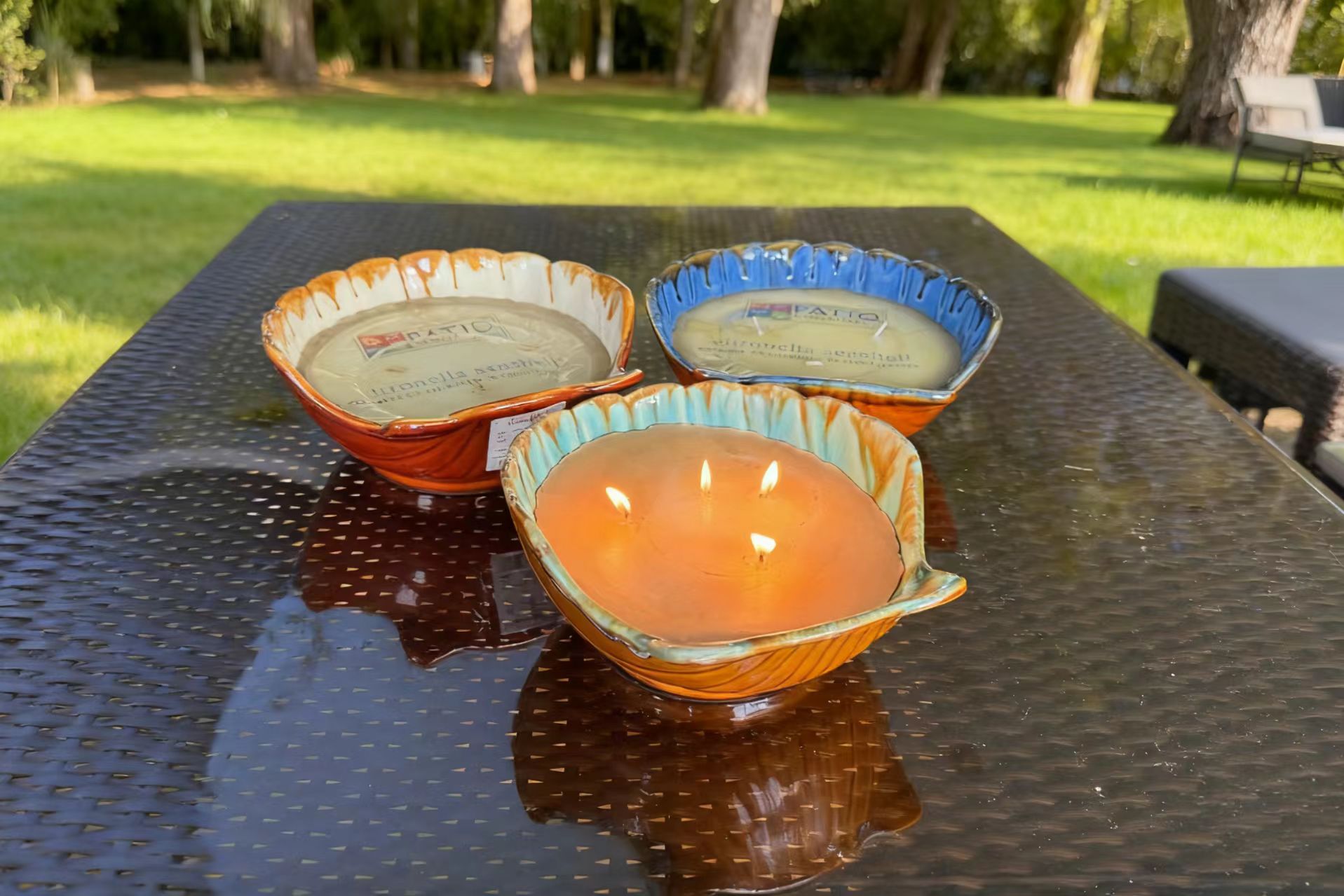 Ceramic Scallop Candle
